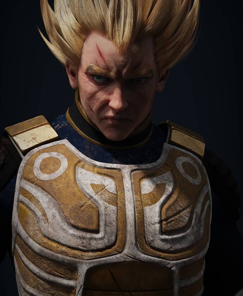 Artista imagina um filme live-action de Vegeta recriando personagens de Dragon  Ball de forma realista