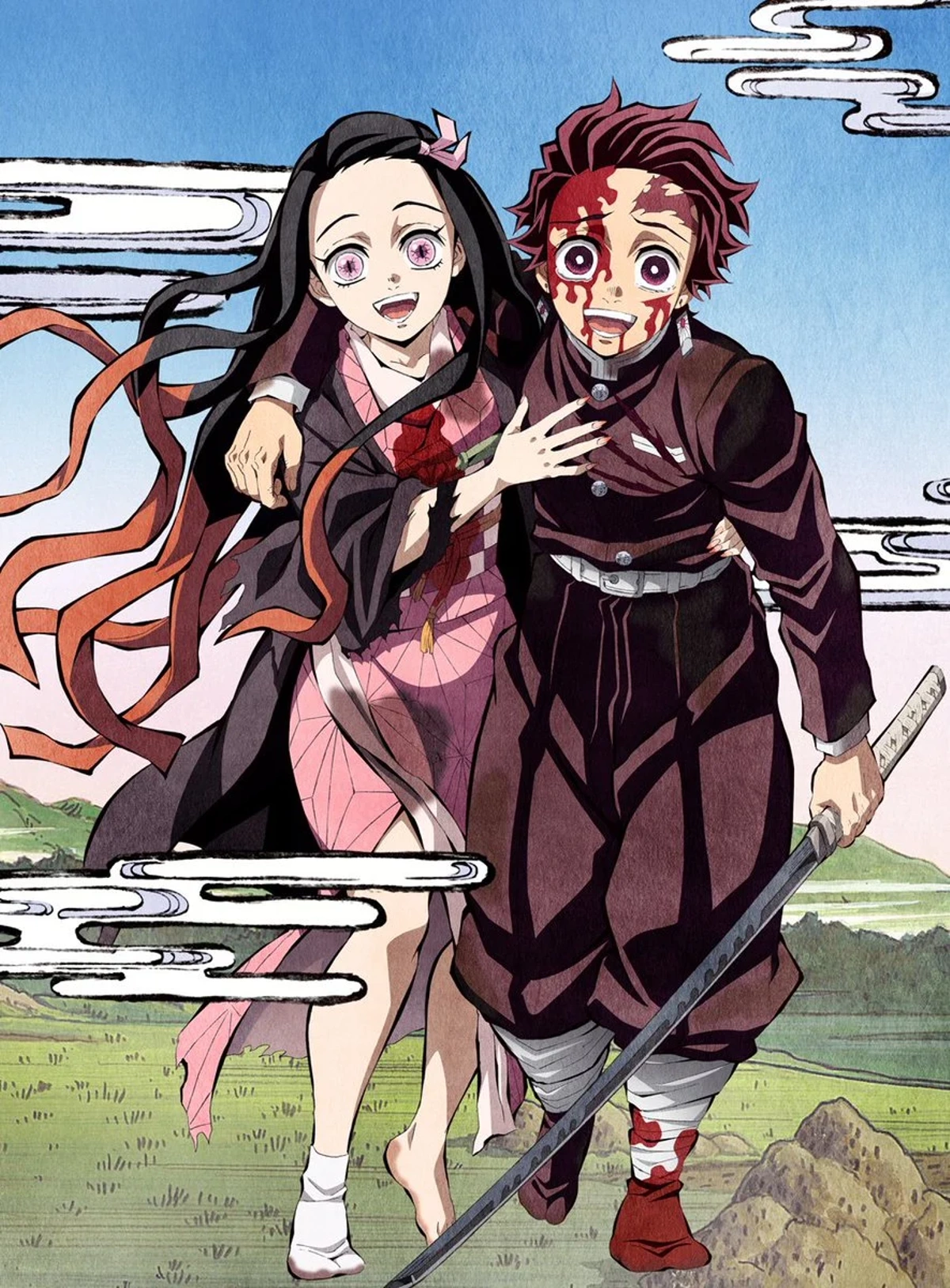 Tanjiro e Nezuko são destaques em nova arte oficial de Demon Slayer