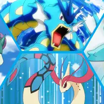 Hiper lendário pokemon Azul: tipo Aquático, Venenoso, plasma