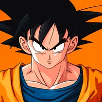 Transformação de goku com cabelo preto?