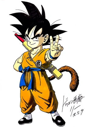 Artista mostra como seria se o Goku continuasse criança