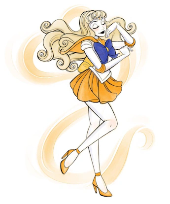 Princesas Disney se tornam guerreiras de Sailor Moon em arte