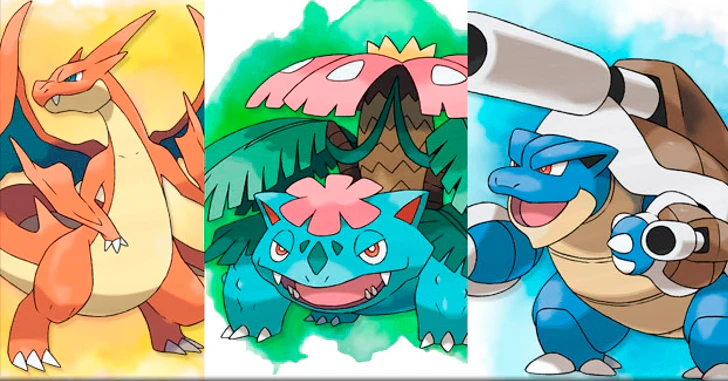 A MEGA EVOLUÇÃO DE CHARIZARD, BLASTOISE E VENOSSAURO - Pokemon