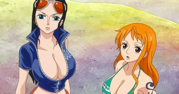 Eu assisto o anime pela trama , olha aí a trama kkkkk Robin e Nami