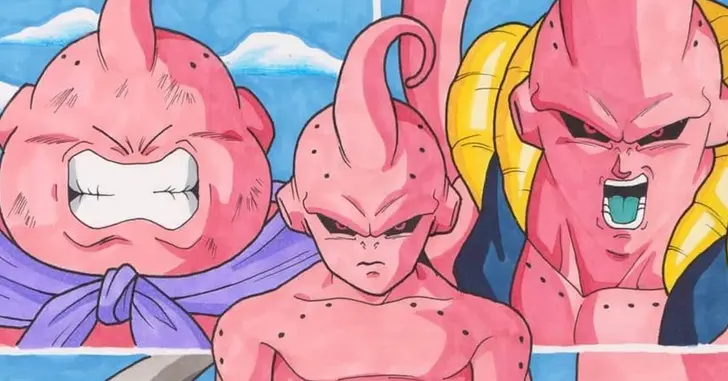 majin boo gordo por goku e vegita