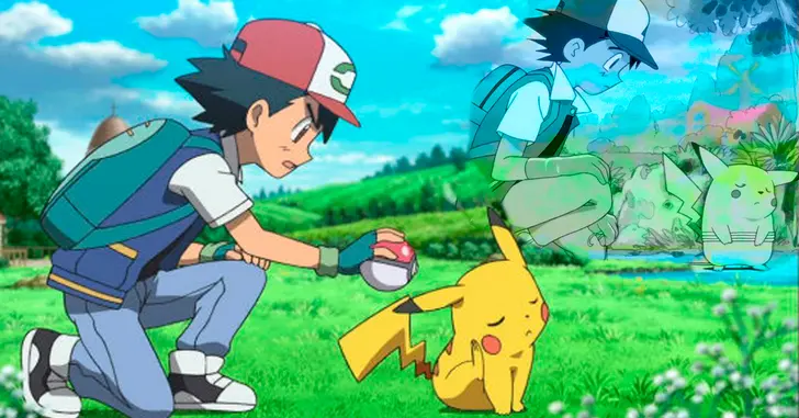 Cartoon Network Brasil - Boas notícias nesse mundo tão triste  #CNAcessível: Na imagem, Ash e Pikachu, de Pokémon Sun and Moon aparecem  juntos, sorrindo, em um fundo azul com triângulos brancos. No