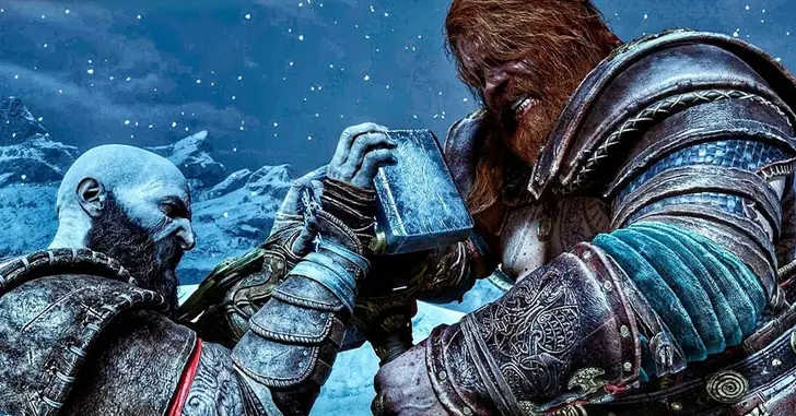 GOD OF WAR RAGNAROK - THOR LUTA COM KRATOS!