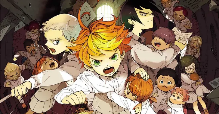 The Promised Neverland: Pôster traz o visual dos personagens na