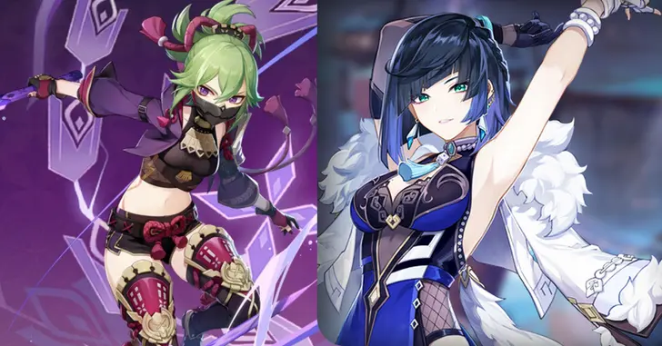 Genshin Impact revela as novas personagens Yelan e Kuki Shinobu