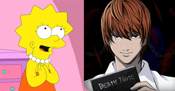 Paródia de Death Note mostra personagens de Os Simpsons em suas versões de  anime