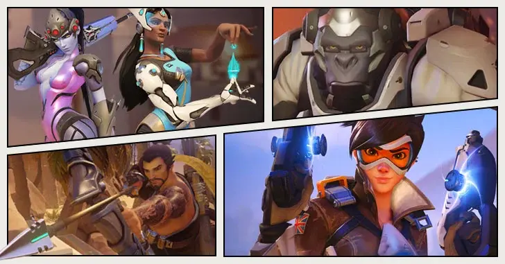 Overwatch personagens femininas 