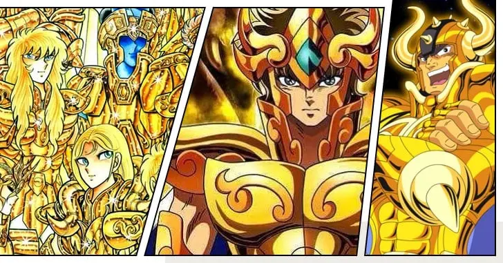 COMPARANDO AS ARMADURAS DOS CAVALEIROS DE OURO ANIME X MANGÁ! 