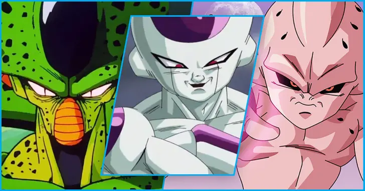 De Dragon Ball: Goku, Vegeta, Majin Boo, Freeza e os personagens