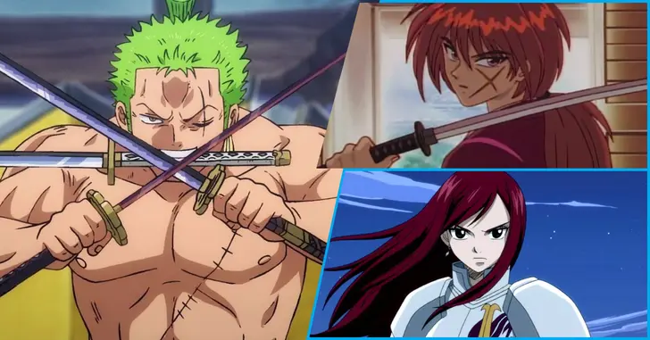 10 ANIMES com ESPADACHINS INCRIVELMENTE PODEROSOS e OVERPOWER