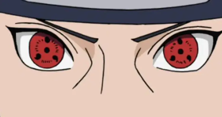 Itachi Uchiha sharingan  Olhos de anime, Anime, Olhos