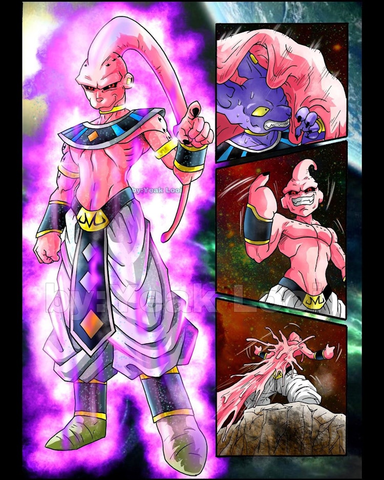 Fã De Dragon Ball Mostra Visual De Majin Buu Após Absorver Beerus 