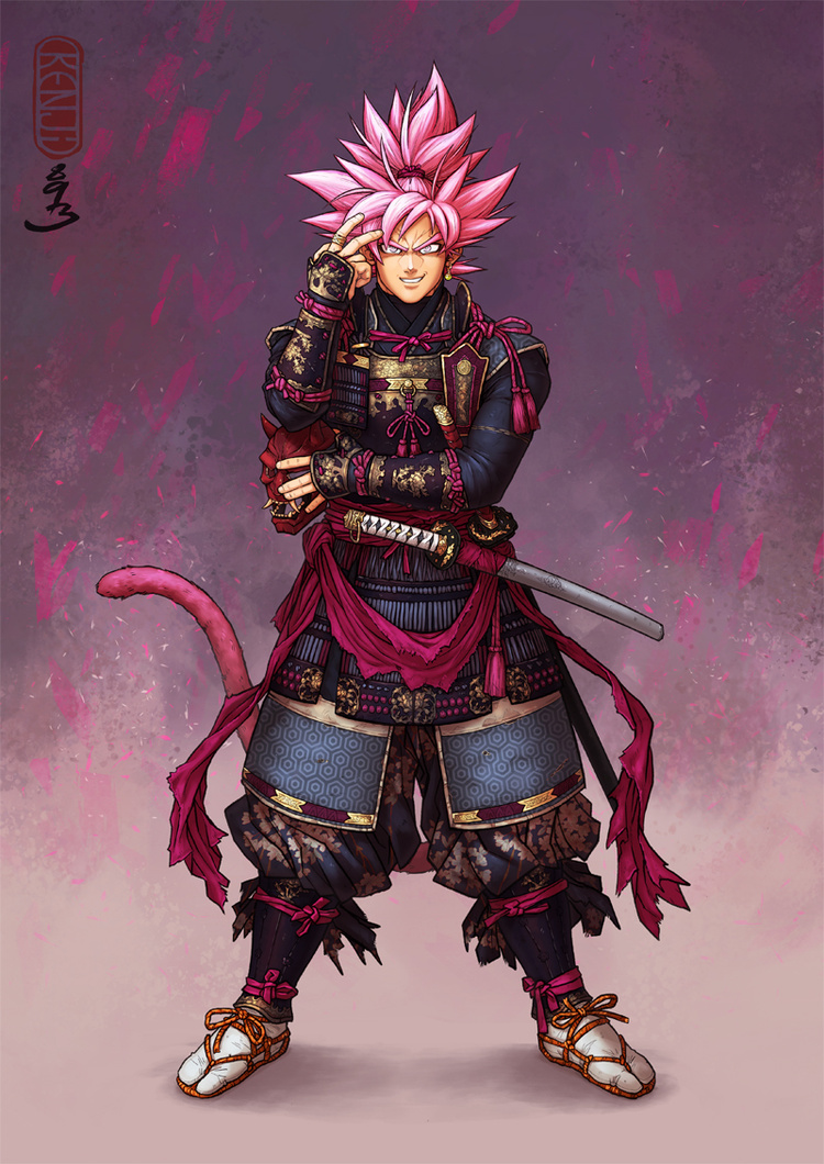 Dragon Ball Artista Imagina Goku Black Como Um Samurai