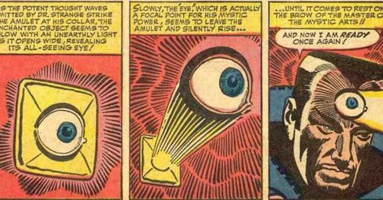 O terceiro olho do Doutor Estranho e o seu possível significado - Por trás  da Magia