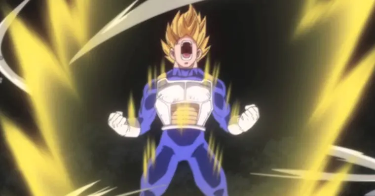 Vegeta se transformará em Deus Super Saiyajin em ''Dragon Ball