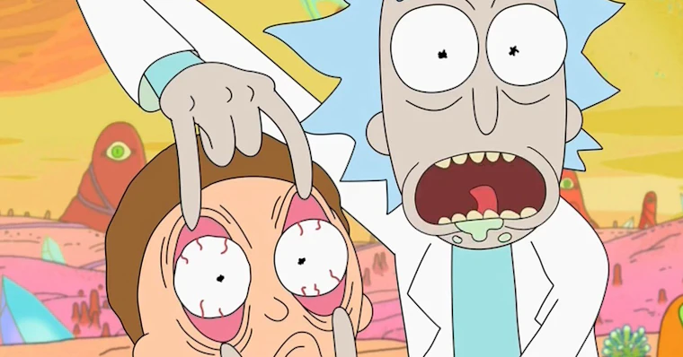 Rick e Morty destroem a família Simpson