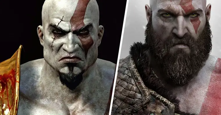 Kratos  Careca com barba, Careca, Bigode