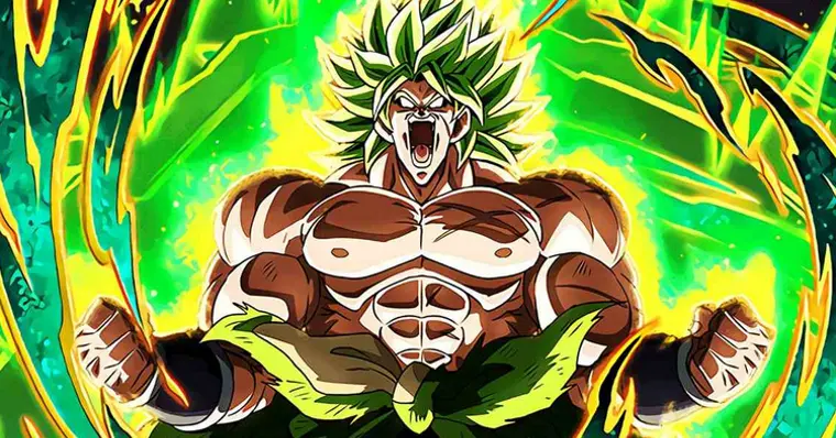 DBZ Broly se transforma no Lendário Super Saiyajin