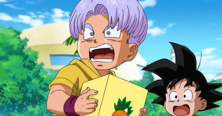 As caudas de Trunks e Goten?