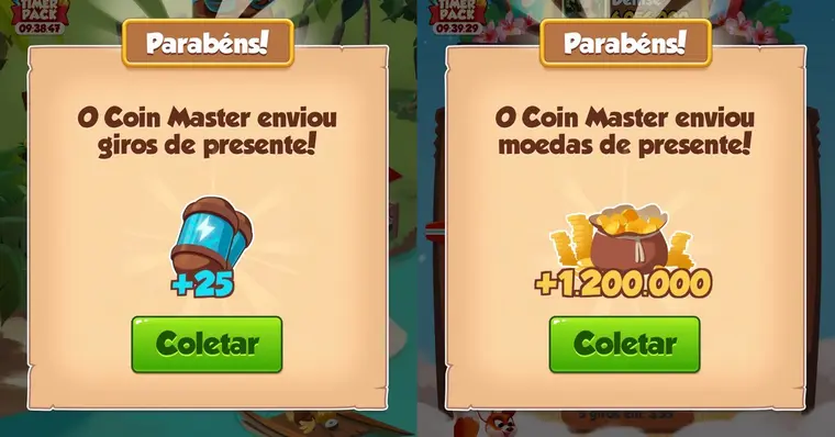 Receba Giros grátis diários - Pegue aqui seus Giros no Coin Master