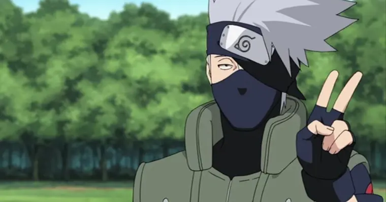 Todo dia Kakashi dando um discurso motivacional sobre o naruto