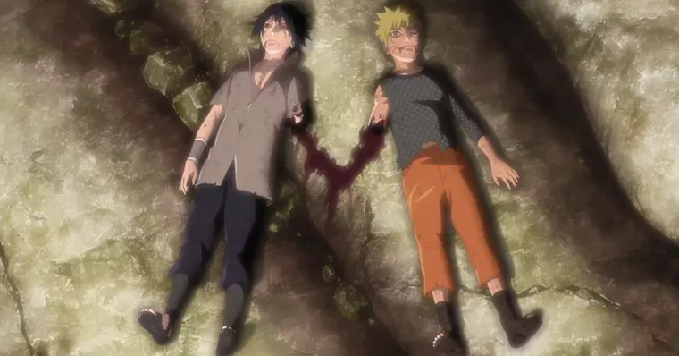 Naruto e Sasuke tirando um dia de folga com seus filhos.