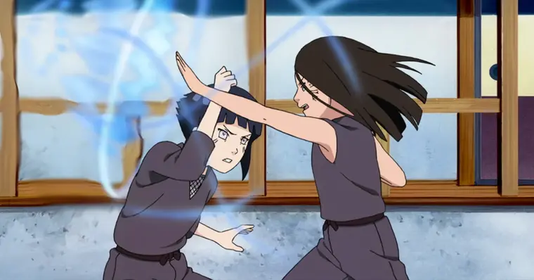 Os destaques do encontro de Boruto com Hinata e Neji no passado