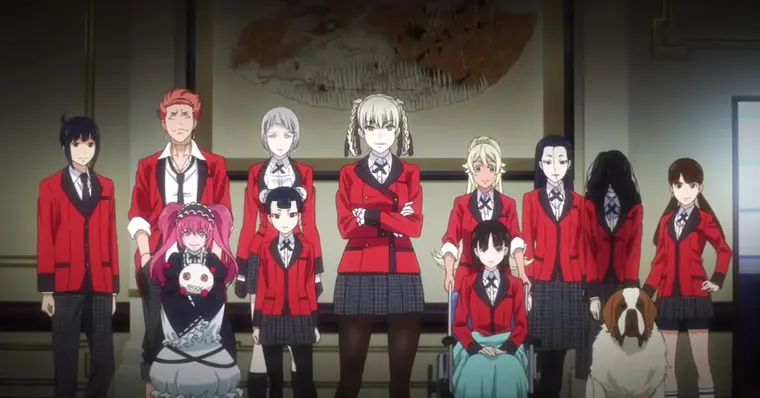 2 temporada de Kakegurui ganha visual para os personagens