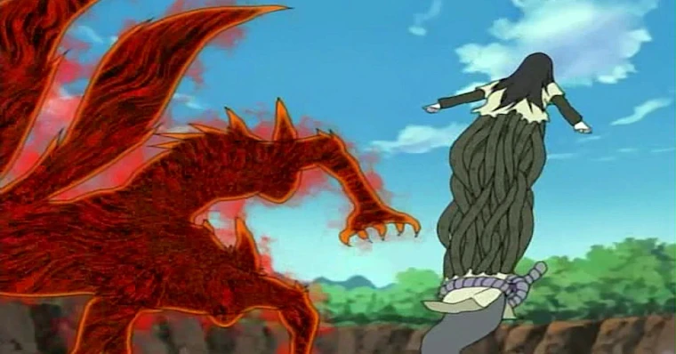 Naruto Vs Orochimaru Dublado, O Poder de Kurama se Liberta@