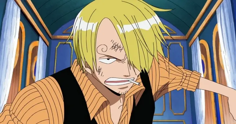 Reação de Sanji após Luffy nomear Zoro imediato dos Chapéus de