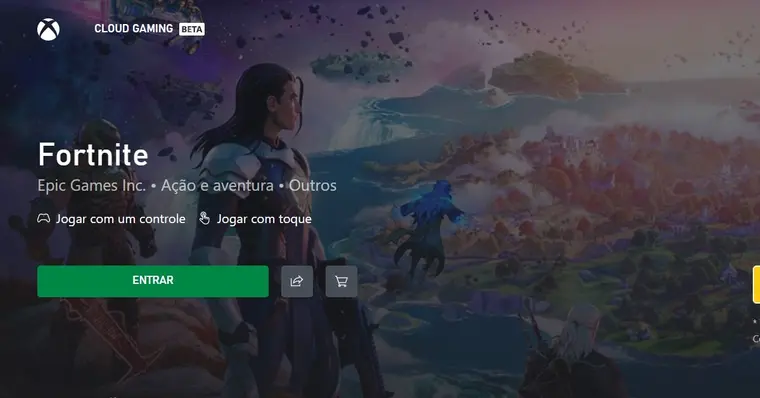 Jogar Fortnite  Xbox Cloud Gaming (Beta) em