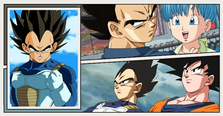 Ms entre Autoral - Prof. Teo - Alguns personagens do famos anime Dragon Bal  Z apresentam um cabelo em forma de na testa, como o Rei Vegeta e seu filho,  principe Vegeta