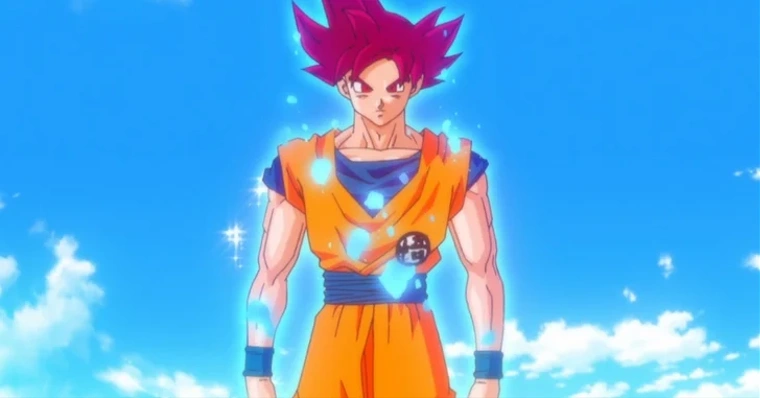 Goku SSJ God (Universo 7)  Goku super saiyan god, Goku super