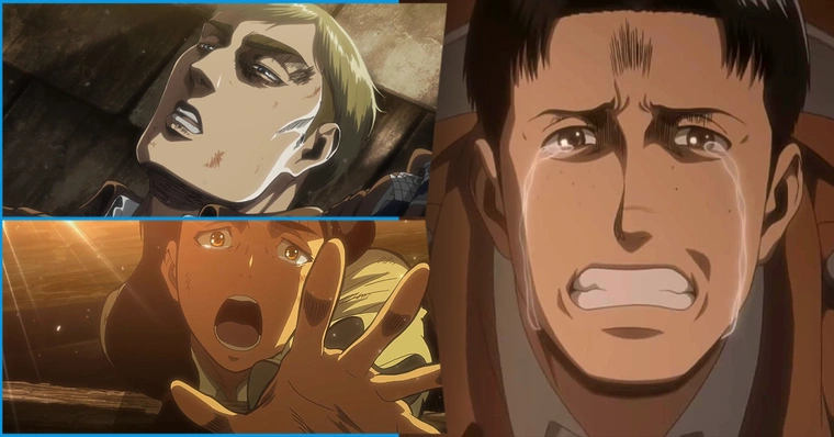 ATTACK ON TITAN antes e depois - Evolução dos personagens Shingeki no  Kyojin 