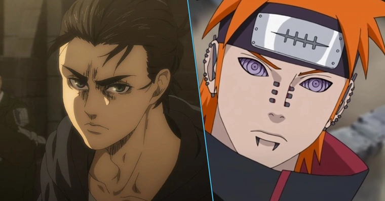 O que Eren de Attack on Titan tem em comum com Pain de Naruto?