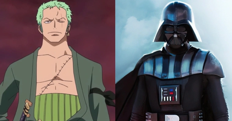 Zoro de One Piece vira um Sith de Star Wars em arte de fã