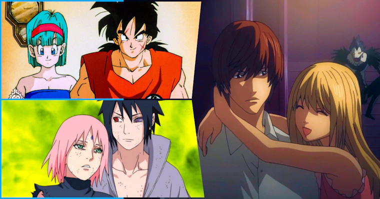 Os melhores casais dos animes
